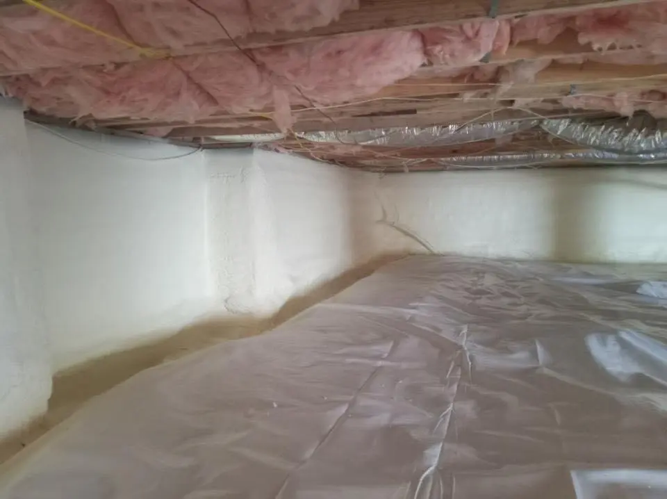 Crawl space encapsulation with closed-cell spray foam for Attic Insulation in Haiku-Pauwela