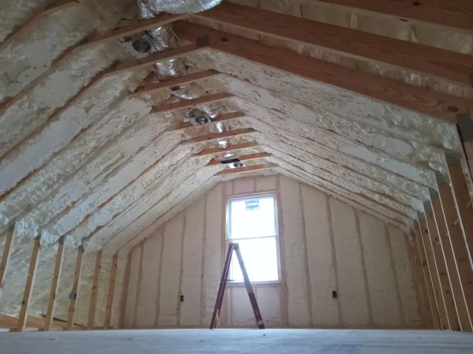 Spray foam roofing application for Crawl Space Insulation project in Haiku-Pauwela